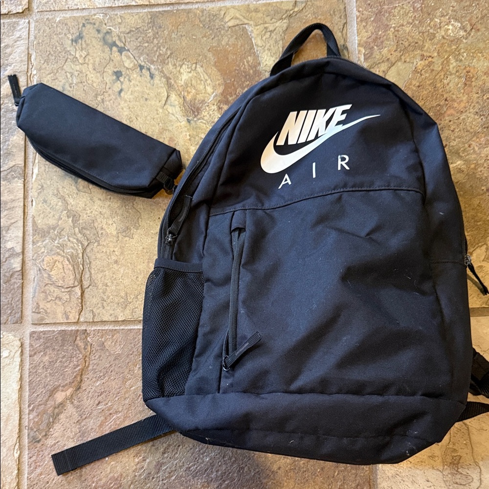 Nike Air Black Backpack with Pouch
